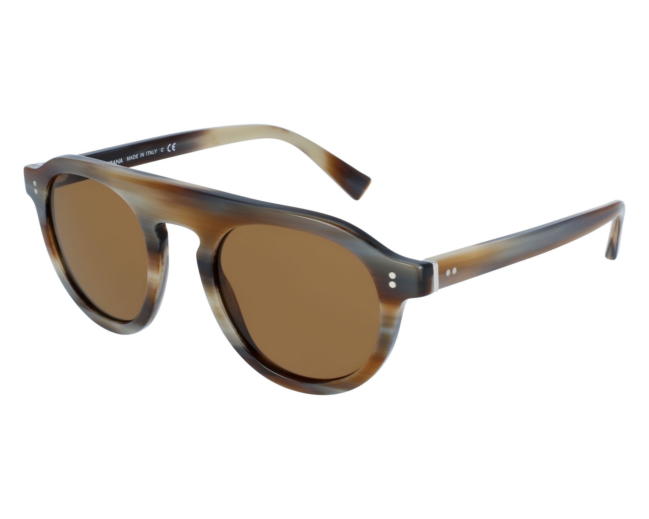 Dolce & Gabbana DG-4306 311653 50-23 Marron Gris vue de face