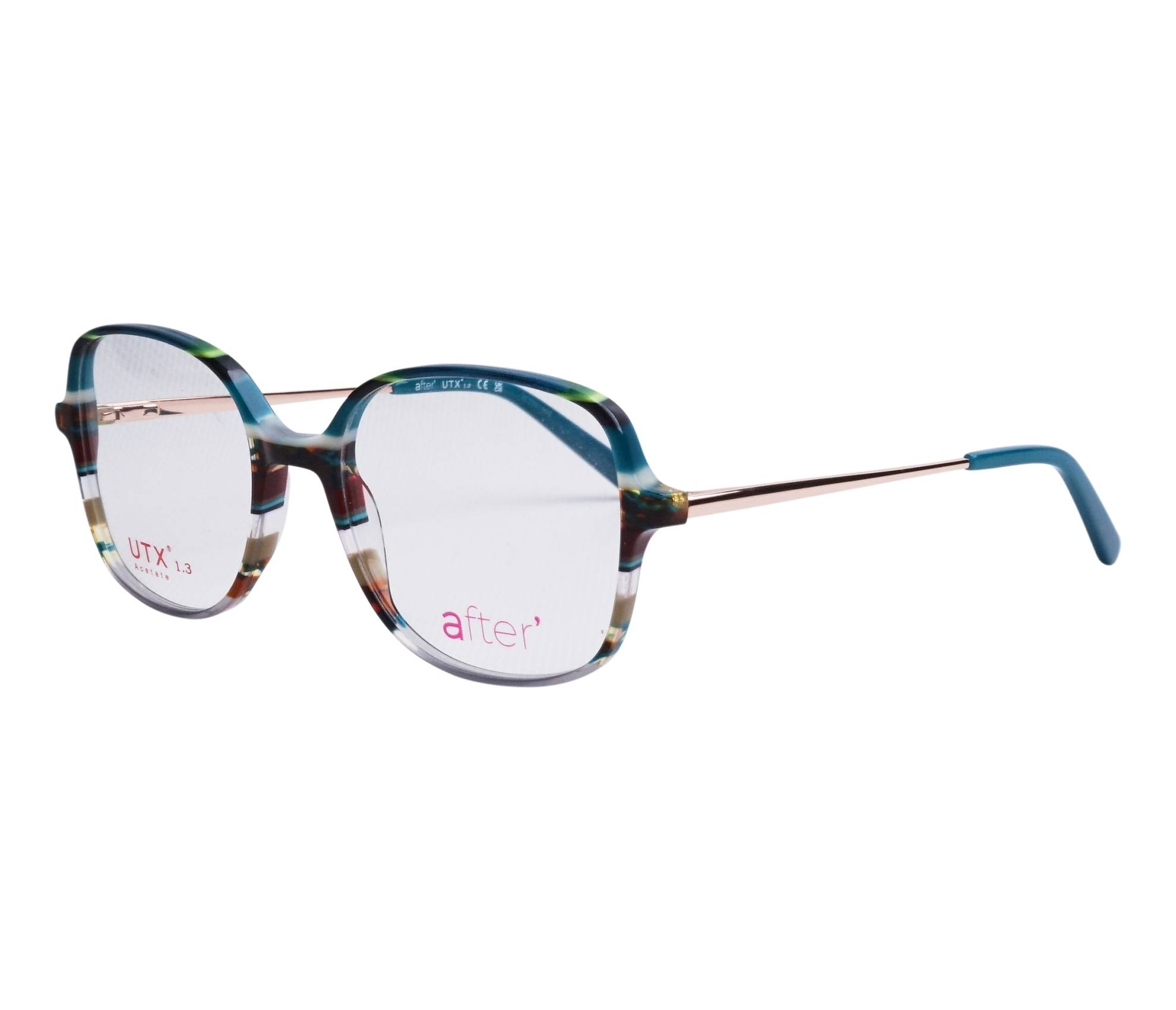 Lunettes de vue After AF181 03 52 18 VertRose doré - 