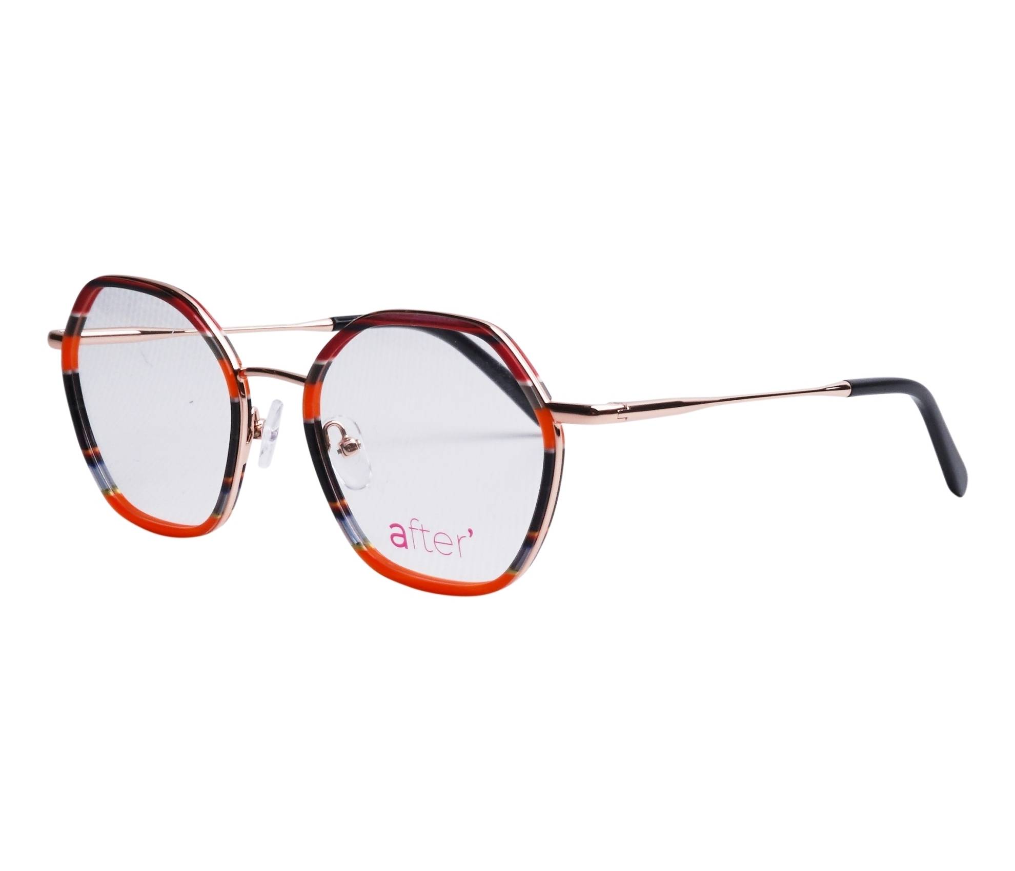 Lunettes de vue After AF187 02 50 19 OrangeNoir - 