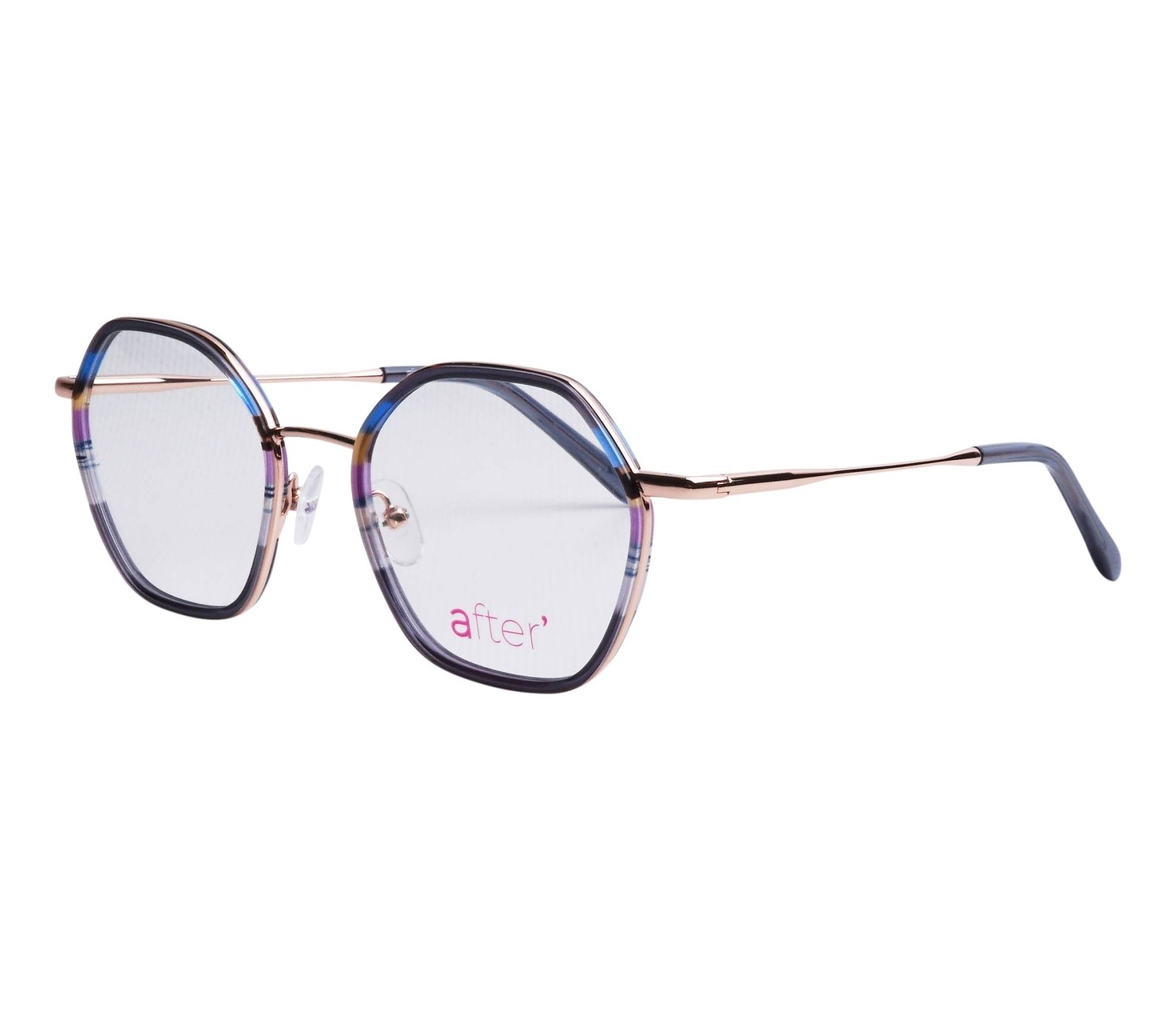Lunettes de vue After AF187 03 50 19 BleuRose doré - 