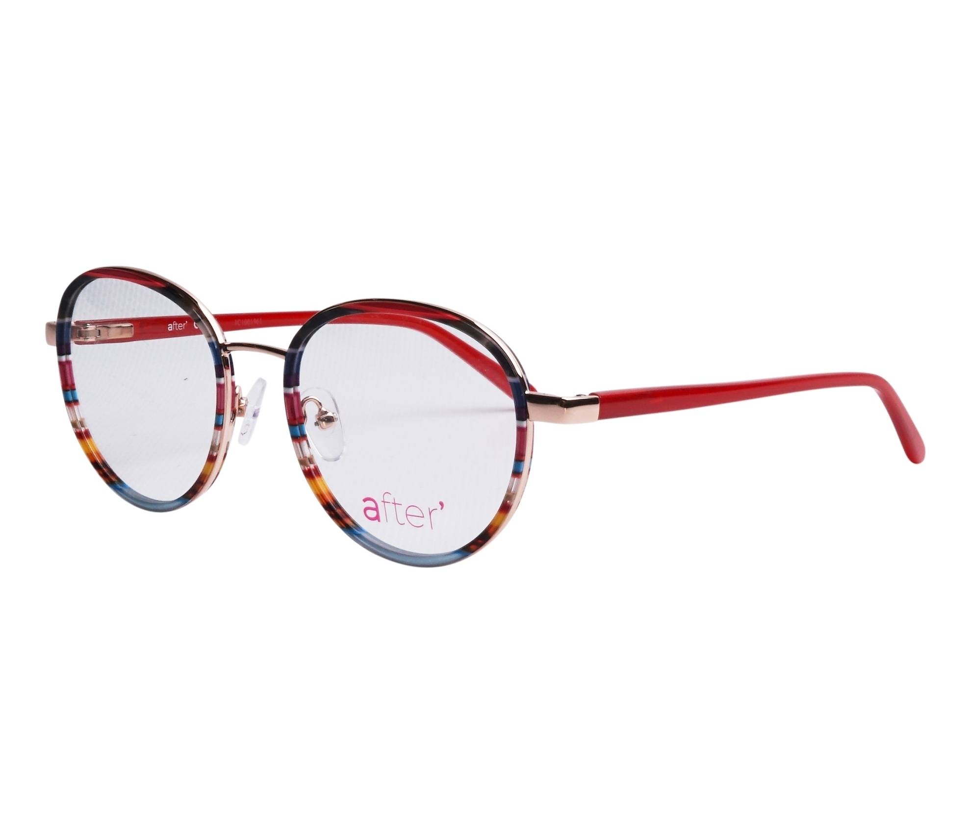 Lunettes de vue After AF188 01 49 18 RougeRose doré - 