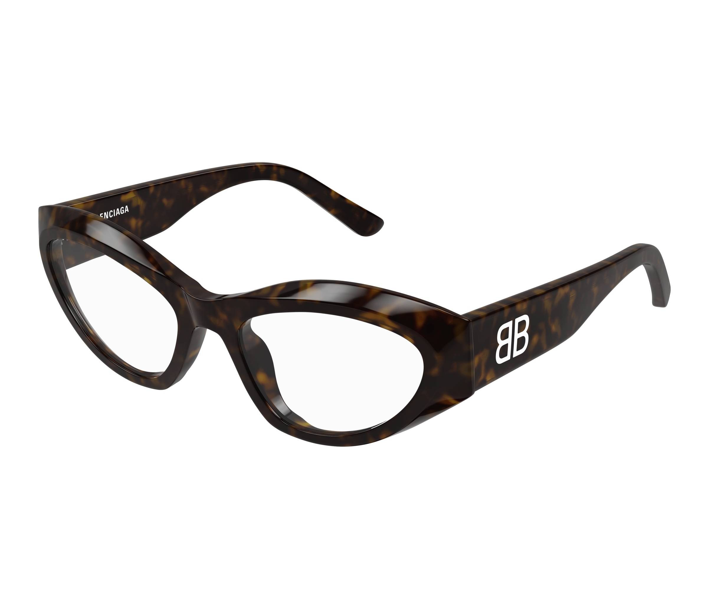 Lunettes de vue Balenciaga BB0400O 002 55 19 Havane - 