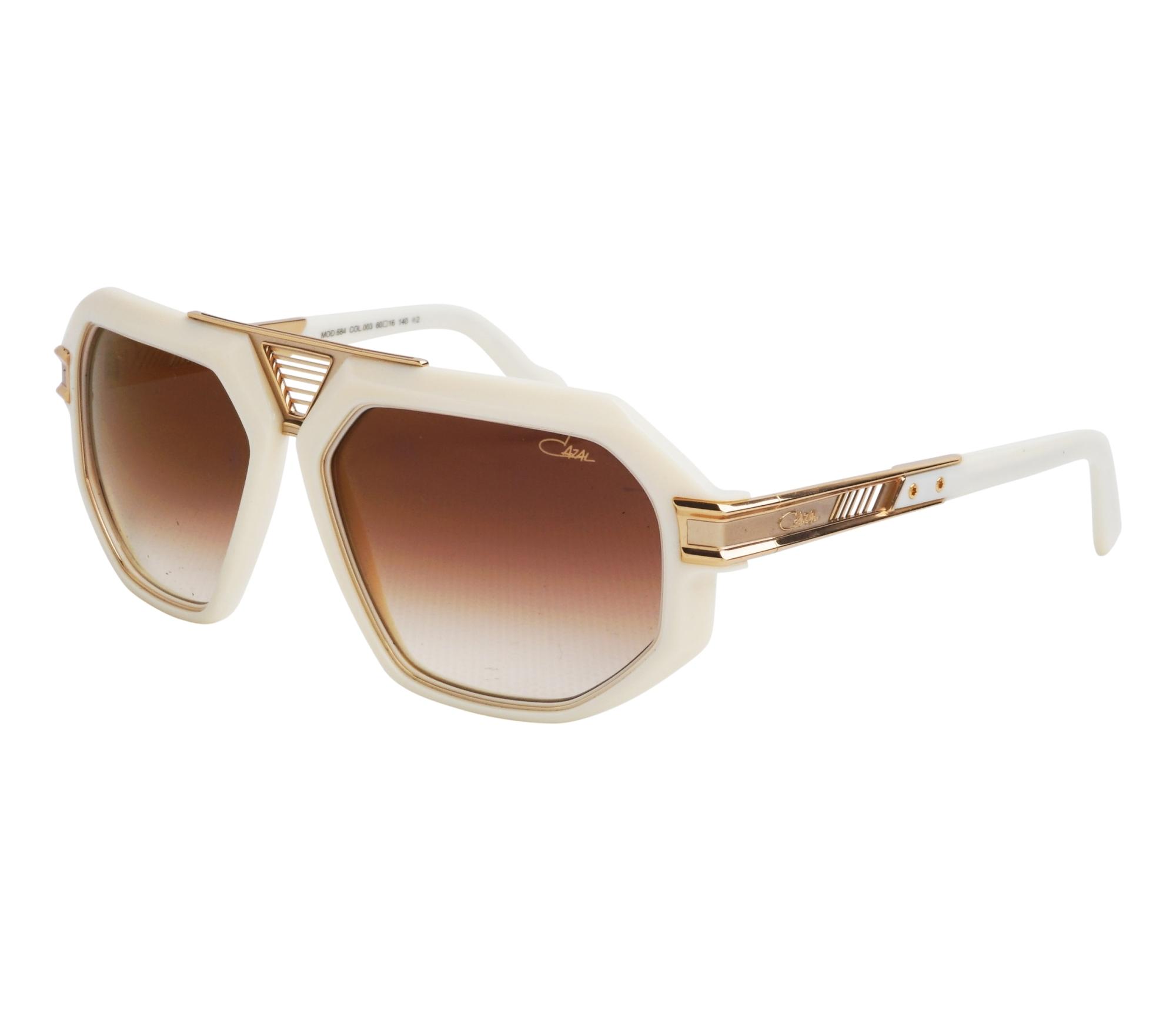 Lunettes de soleil Cazal 0684 003 60 16 Blanc casséOr - 