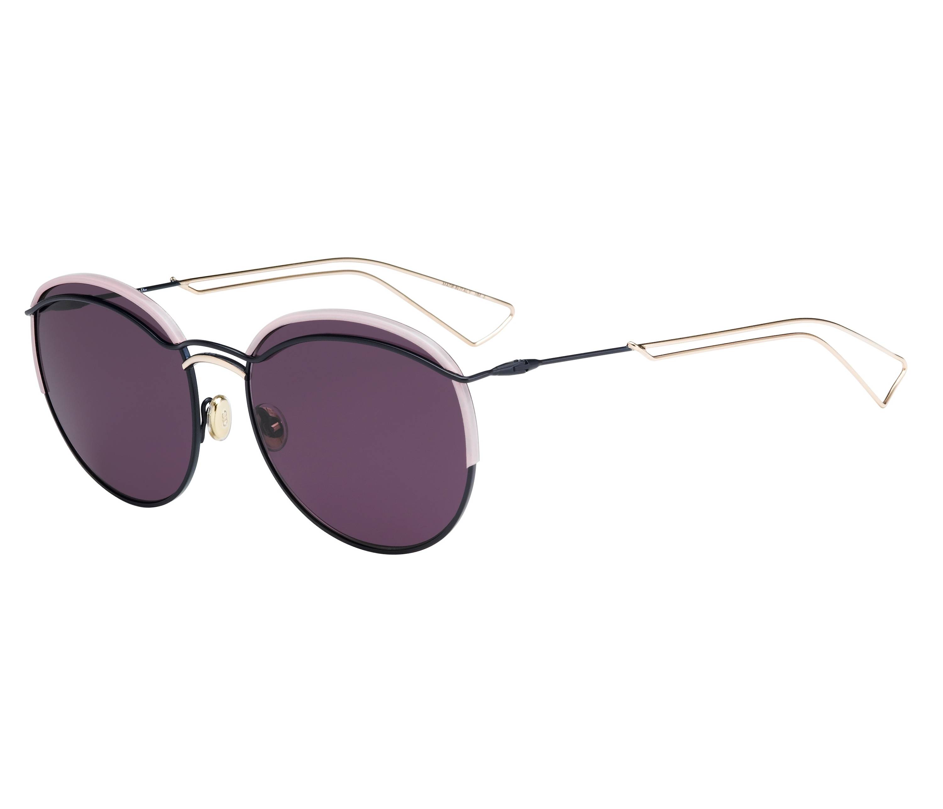 Lunettes de soleil Christian Dior DiorRound 030C6 57 18 BleuRose - 