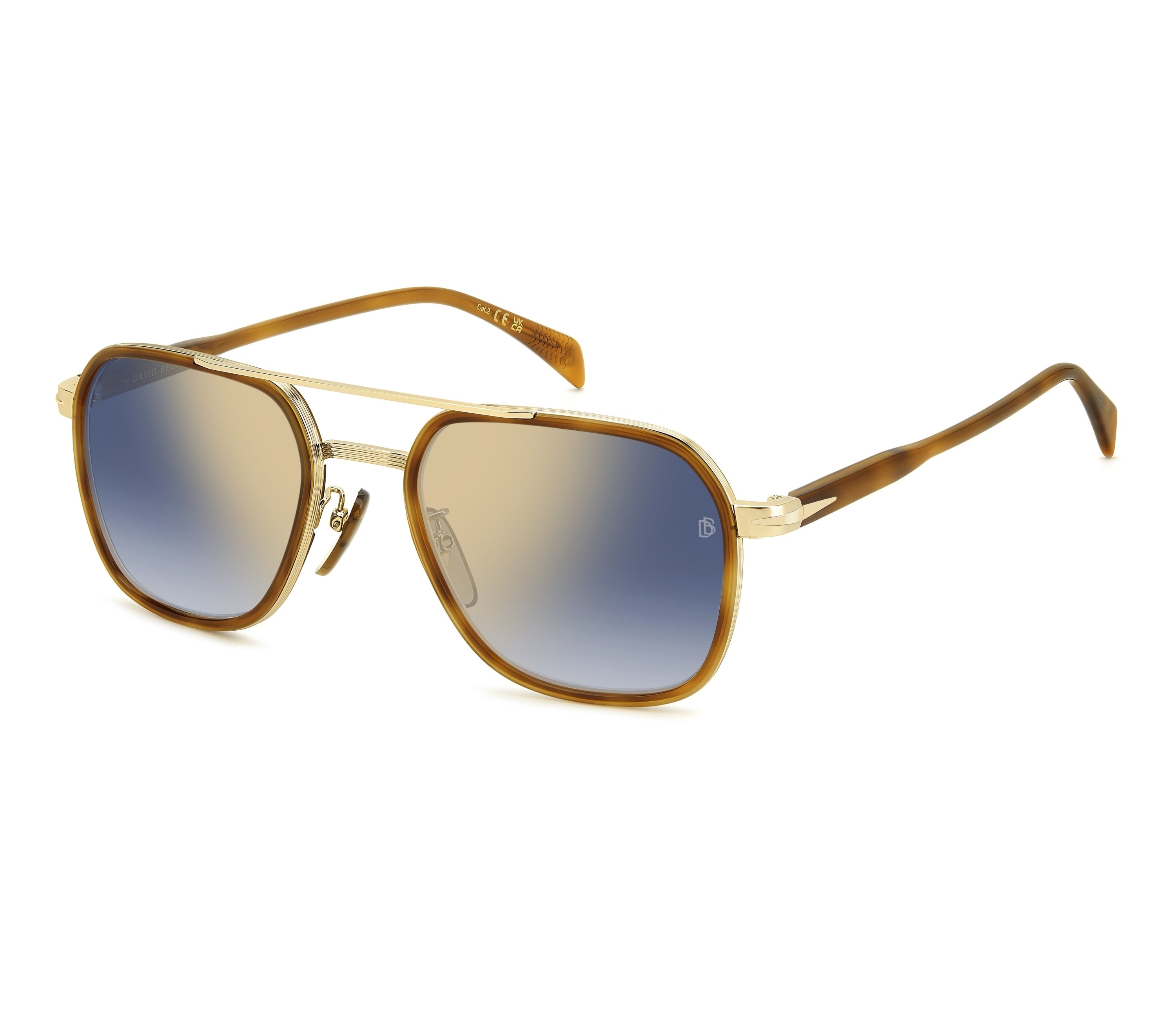 Lunettes de soleil David Beckham DB-1161-S LVL/1V 54 20 MarronOr - 