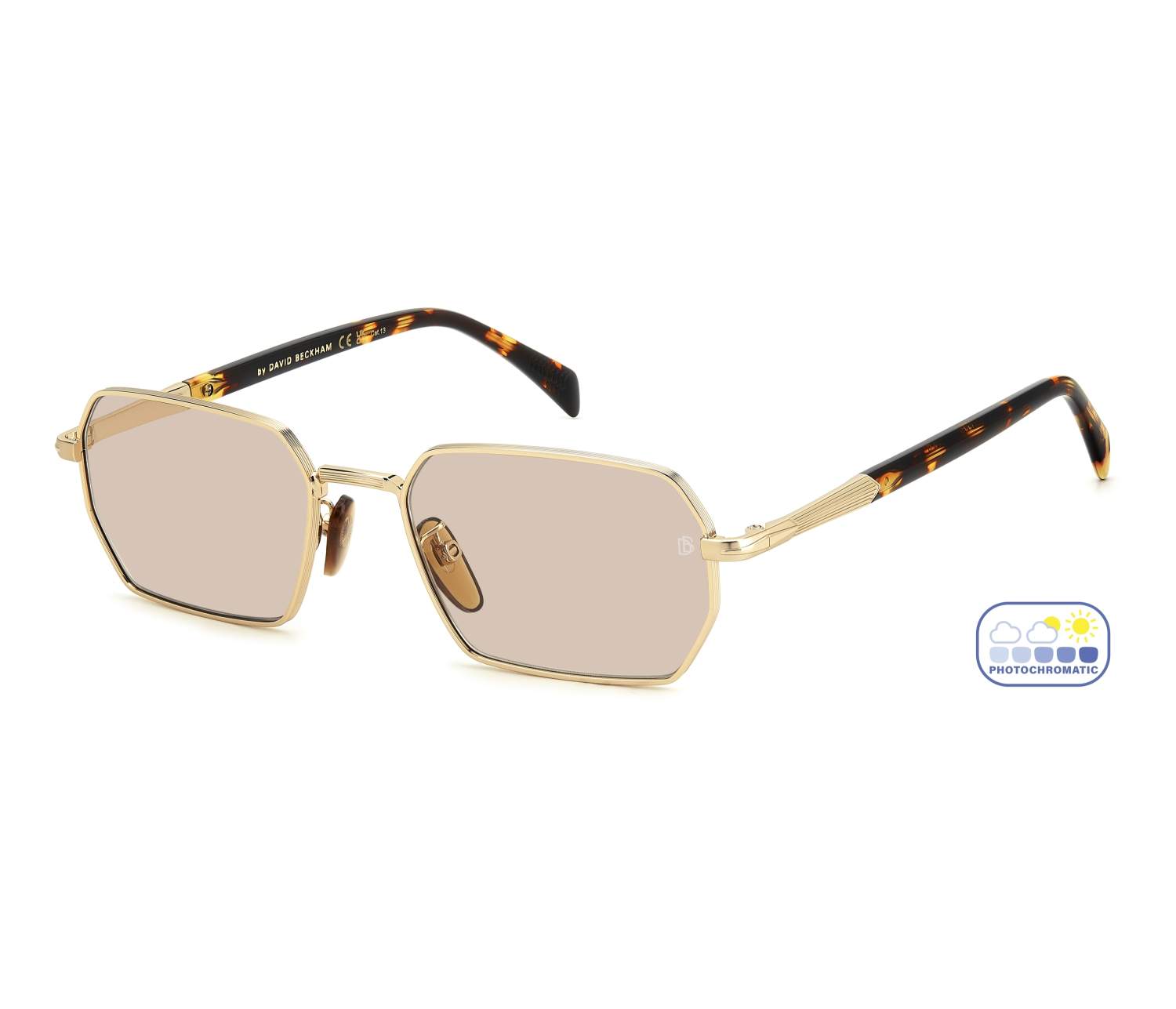 Lunettes de soleil David Beckham DB-1174-S J5G/3O 55 19 Or - 