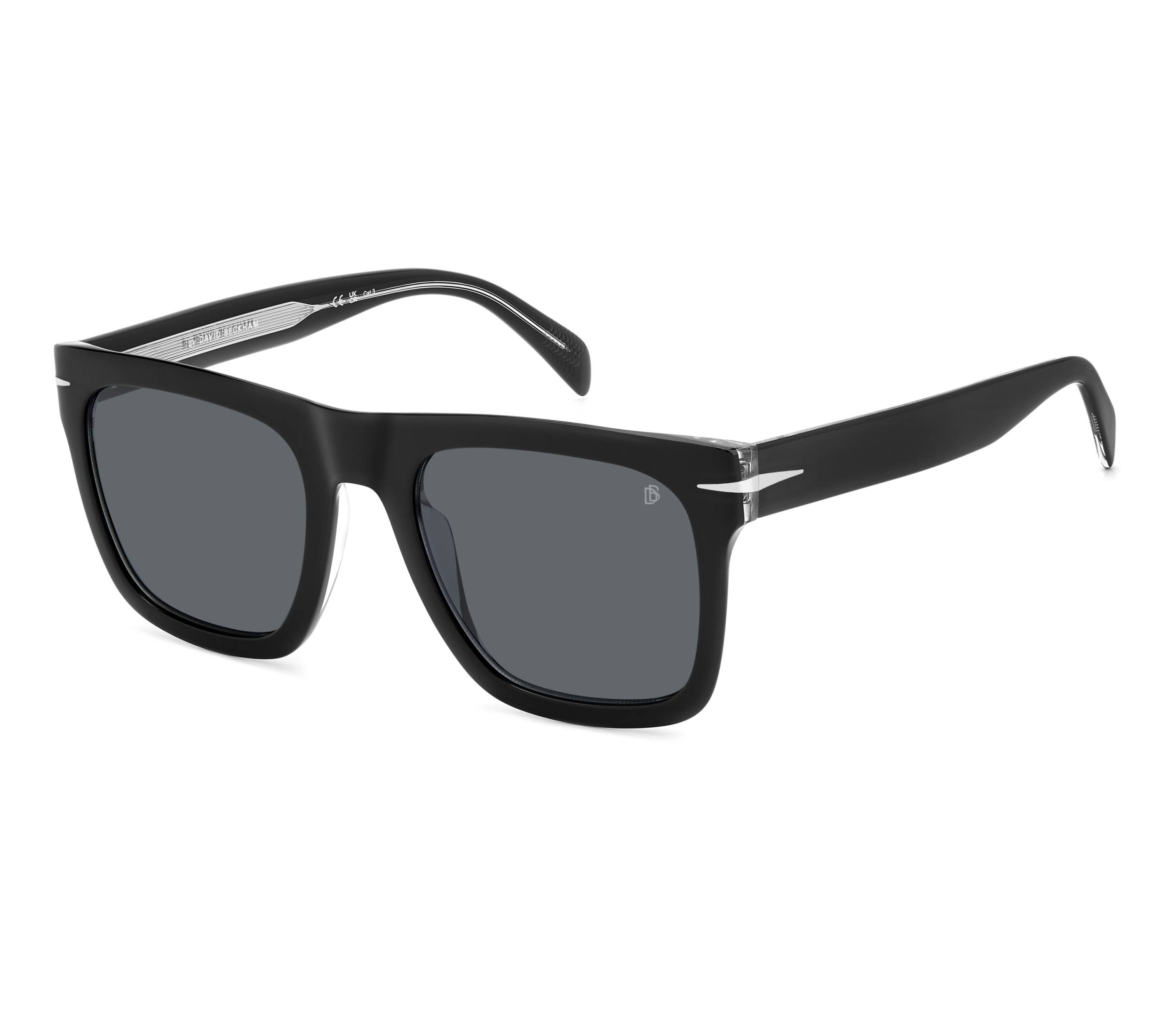 Lunettes de soleil David Beckham DB-7000-S-FLAT 7C5/IR 54 22 NoirCristal - 