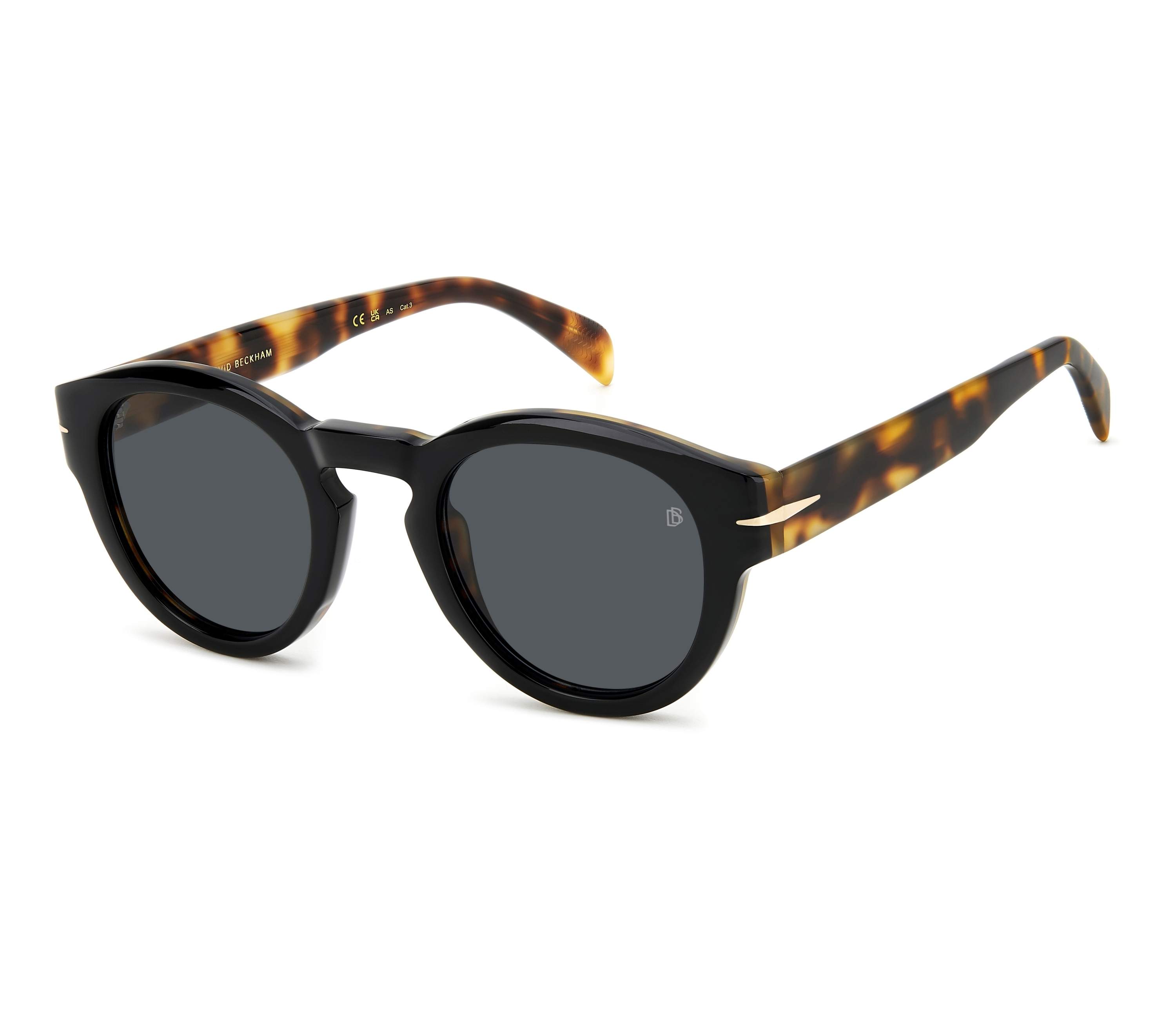 Lunettes de soleil David Beckham DB-7110-S WR7IR 49 25 NoirBlanc - 
