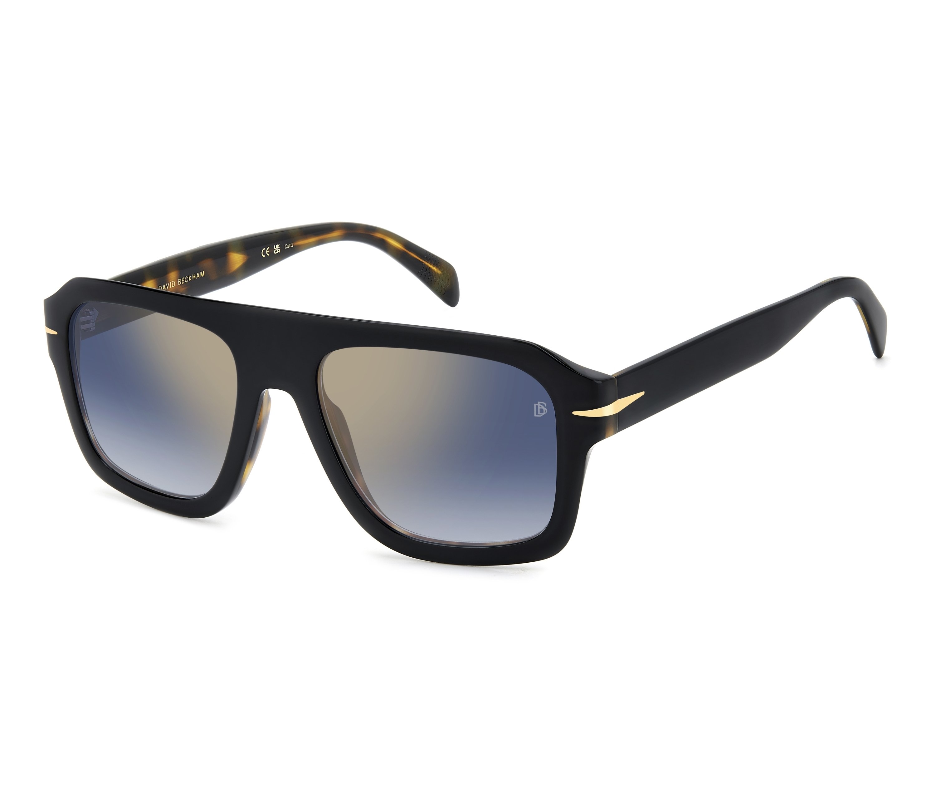 Lunettes de soleil David Beckham DB-7127-S WR7/1V 54 19 NoirBlanc - 