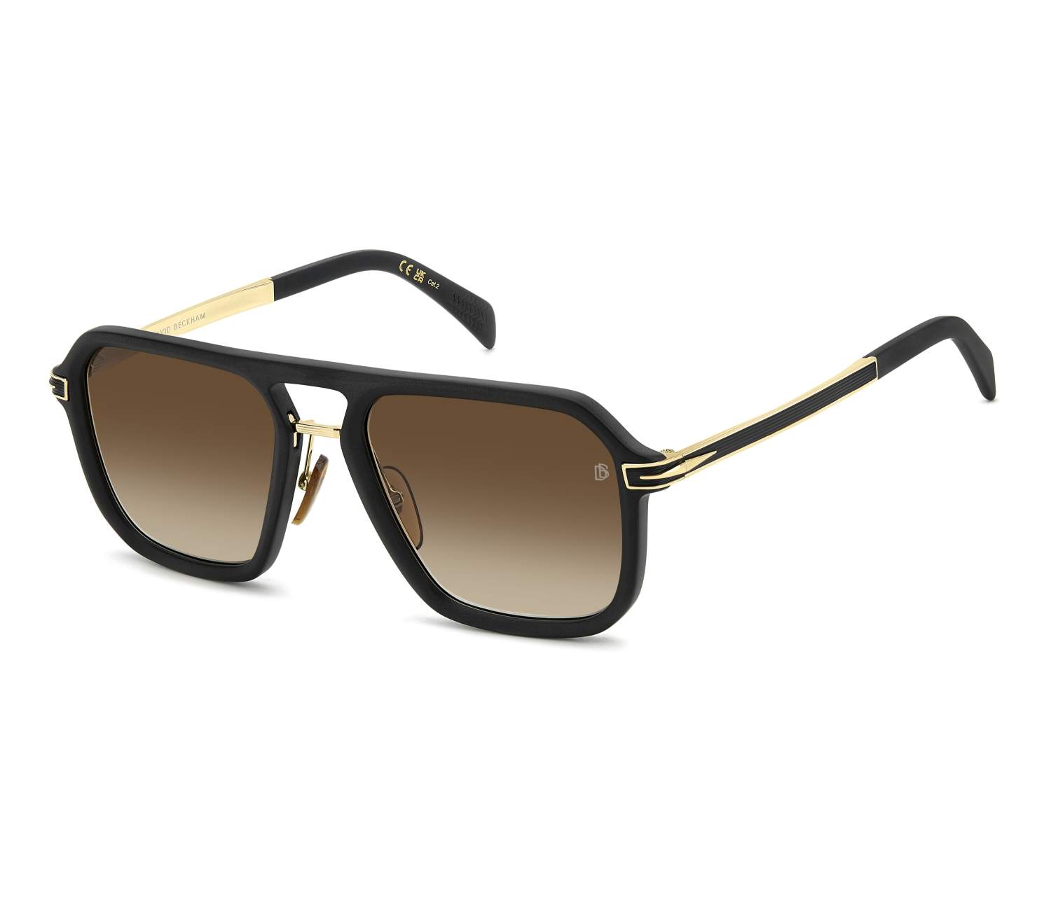 Lunettes de soleil David Beckham DB-7136-S I46/86 56 20 NoirOr - 