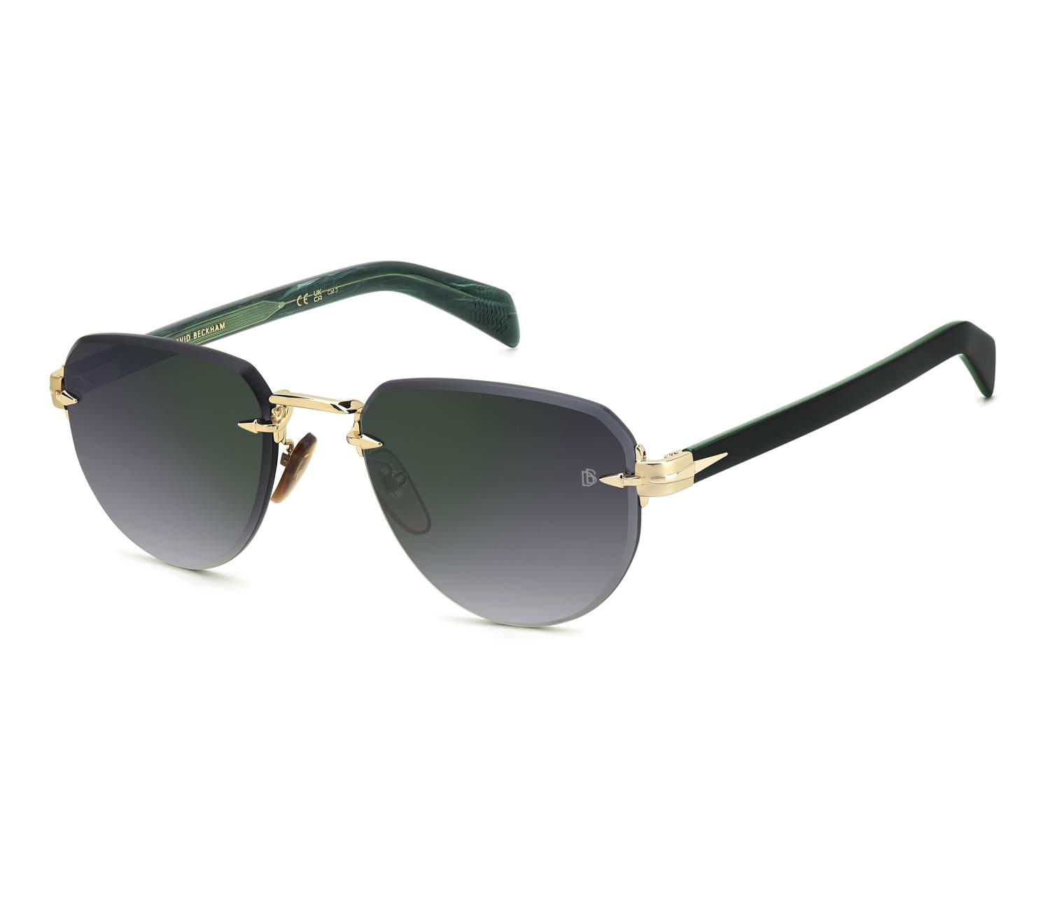 Lunettes de soleil David Beckham DB-7144-S PEF/NU 55 20 Or - 