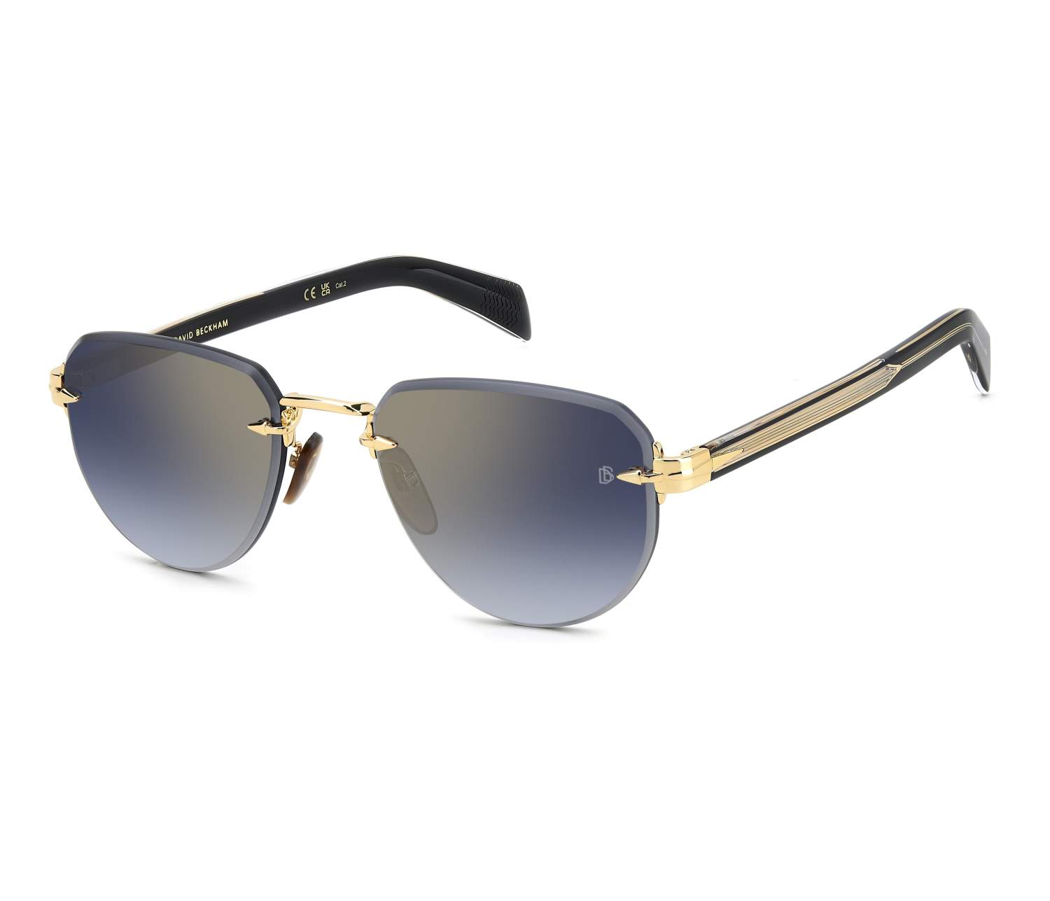 Lunettes de soleil David Beckham DB-7144-S RHL/1V 55 20 OrNoir - 