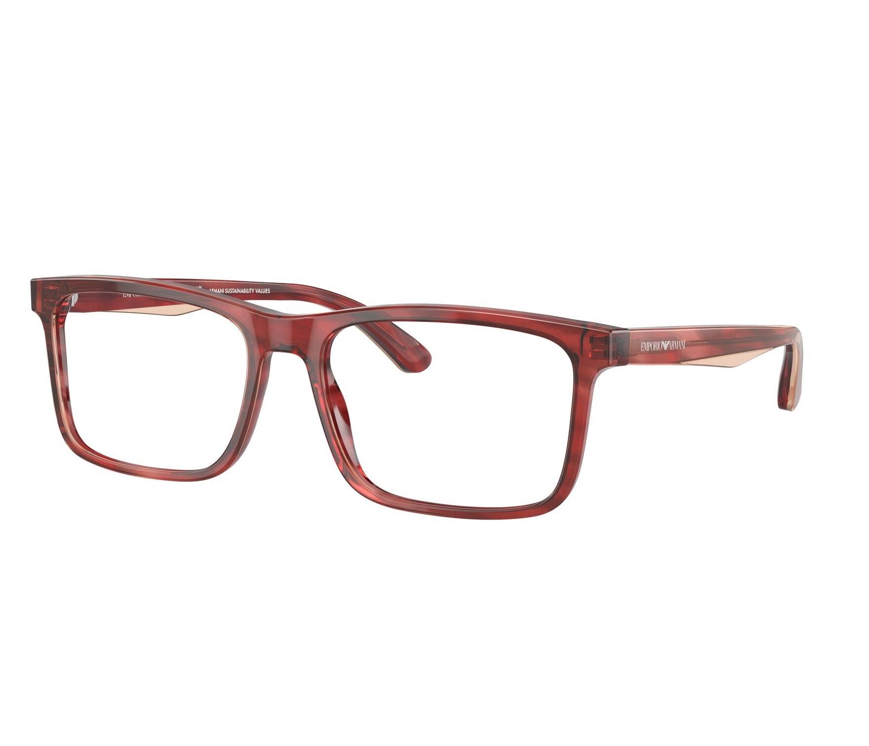 Lunettes de vue Emporio Armani EA3227 6053 56 17 Rouge - 