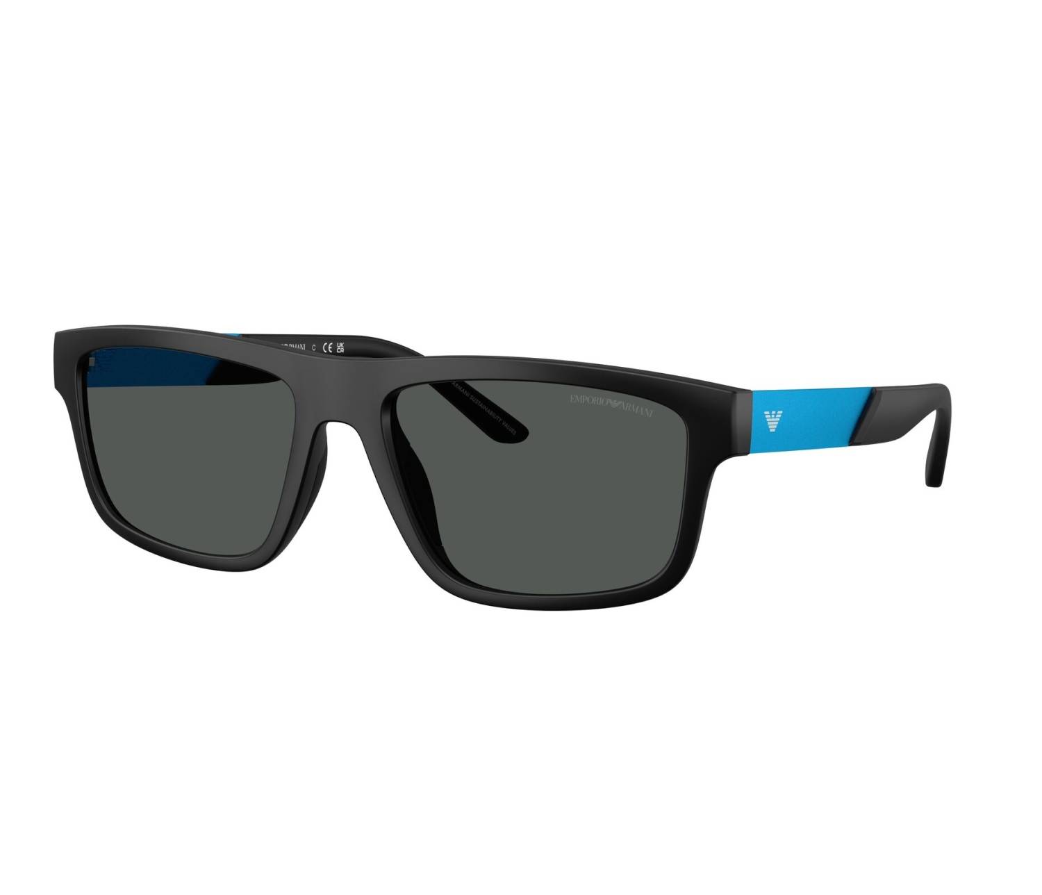 Lunettes de soleil Emporio Armani EA4244U 500187 57 18 Noir - 