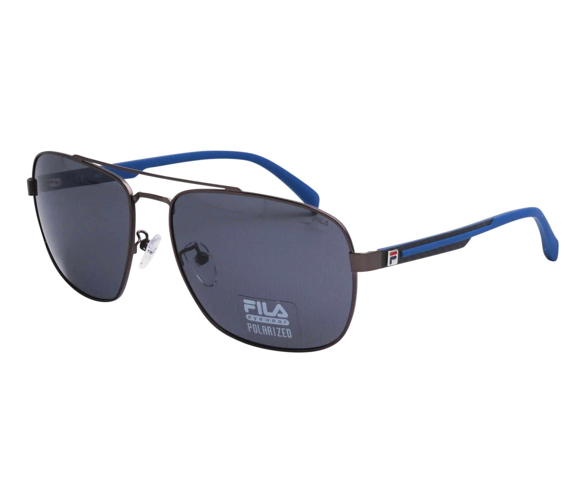 Lunettes de soleil Fila SF8493 627P 60 16 GunmetalBleu - 