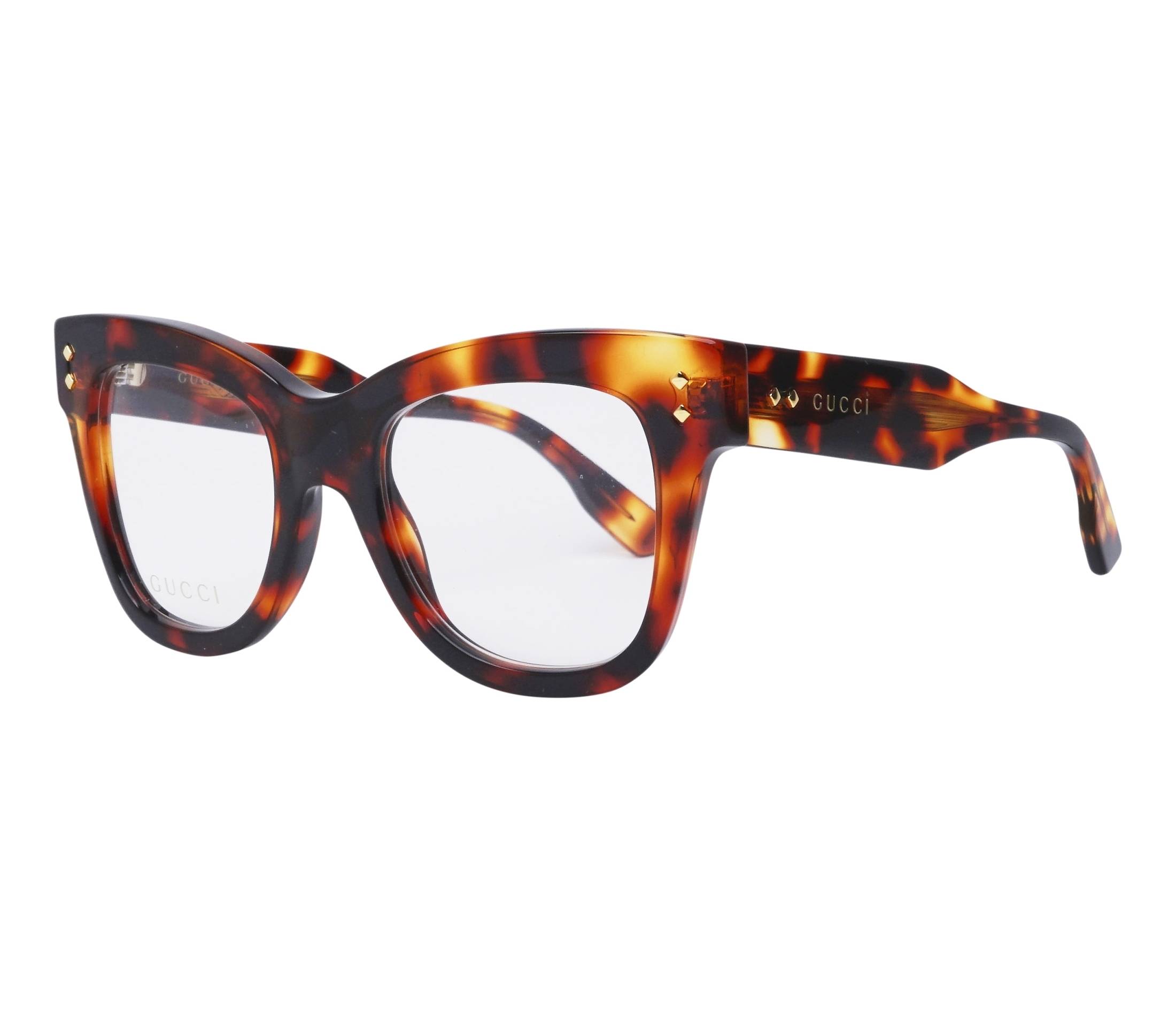 Lunettes de vue Gucci GG1082O 002 50 21 Havane - 