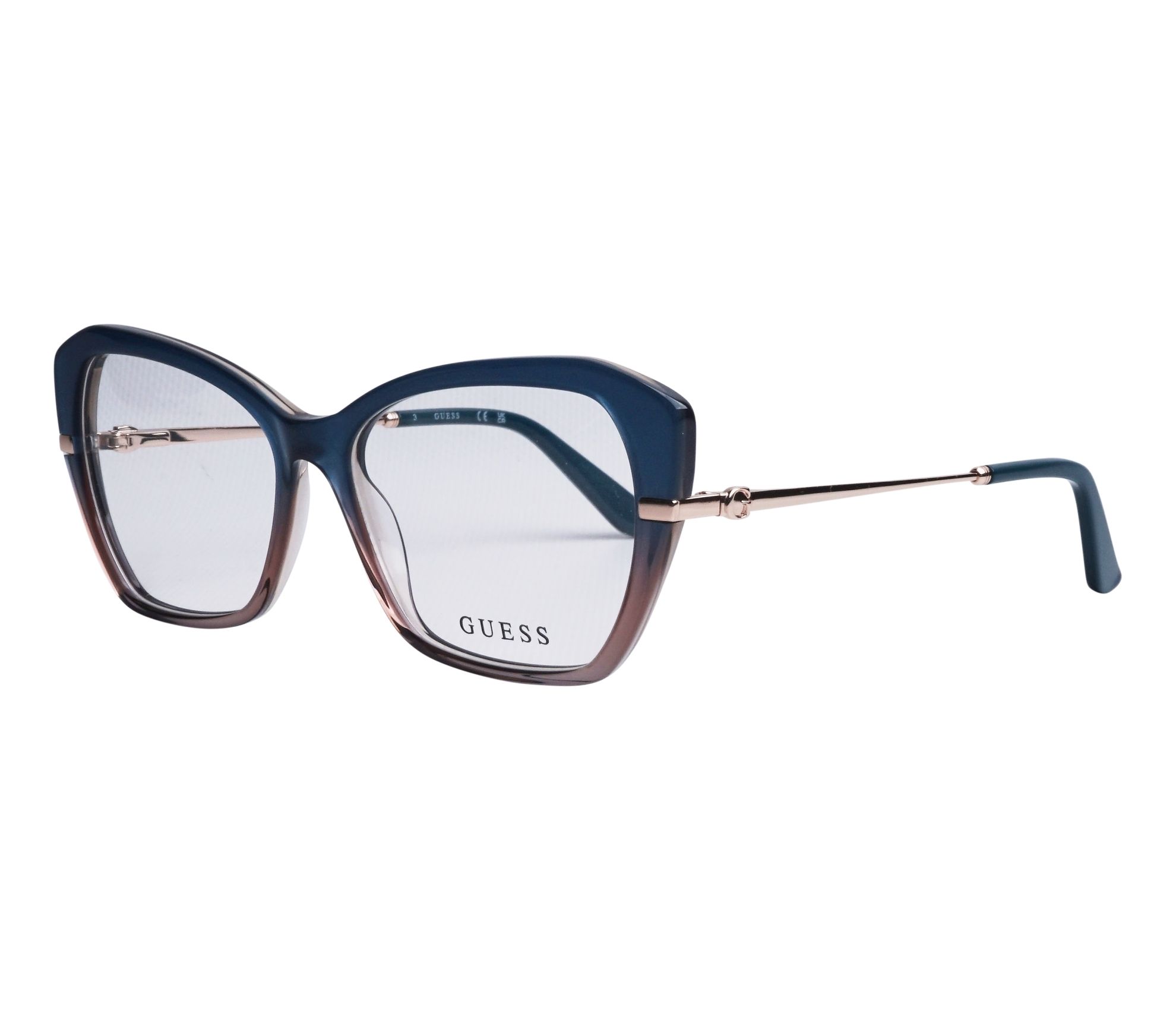 Lunettes de vue Guess GU50183/V 092 54 15 BleuMarron - 