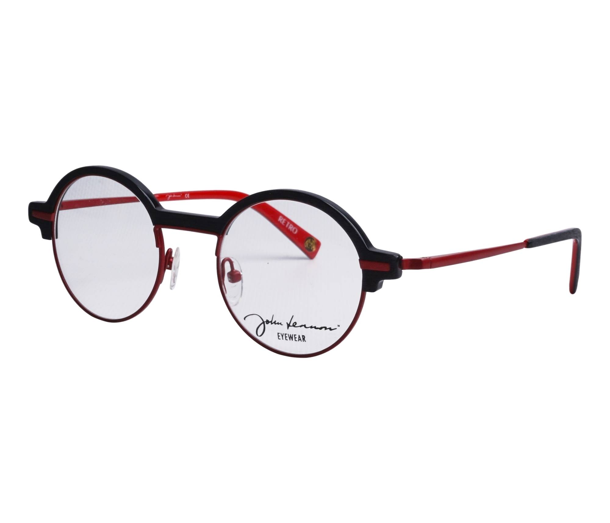 Lunettes de vue John Lennon JO177 NR 46 20 RougeBois - 