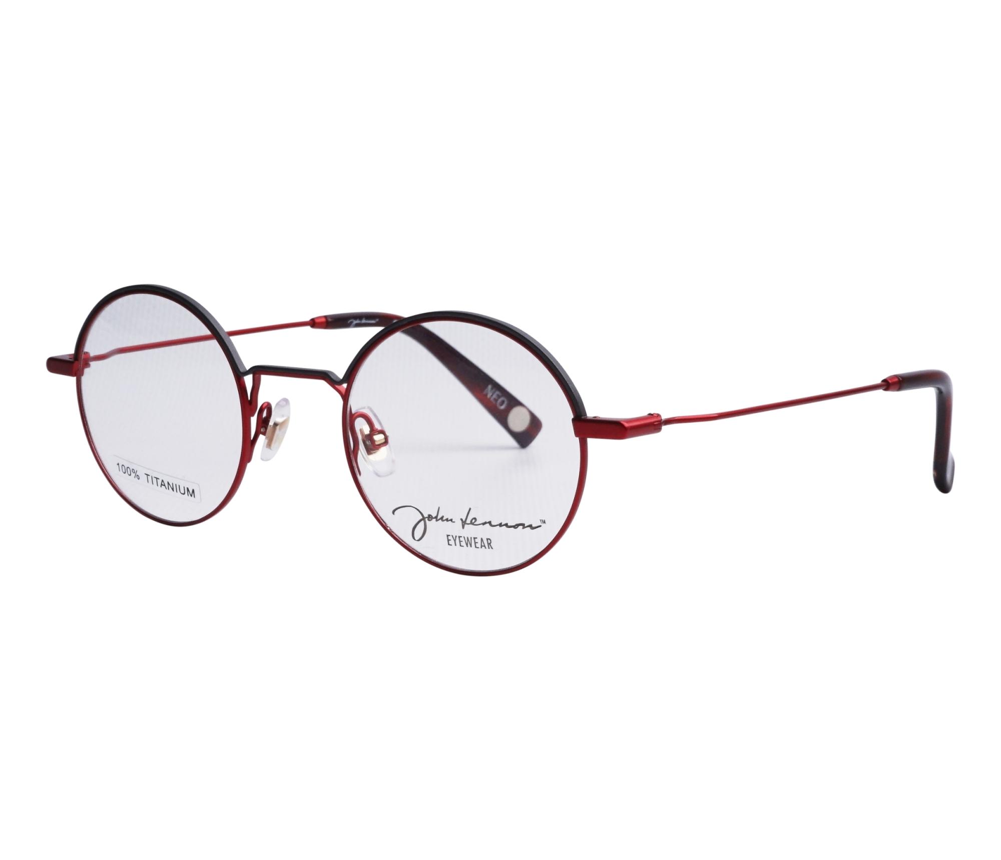 Lunettes de vue John Lennon JO260 RI 46 23 RougeGris - 