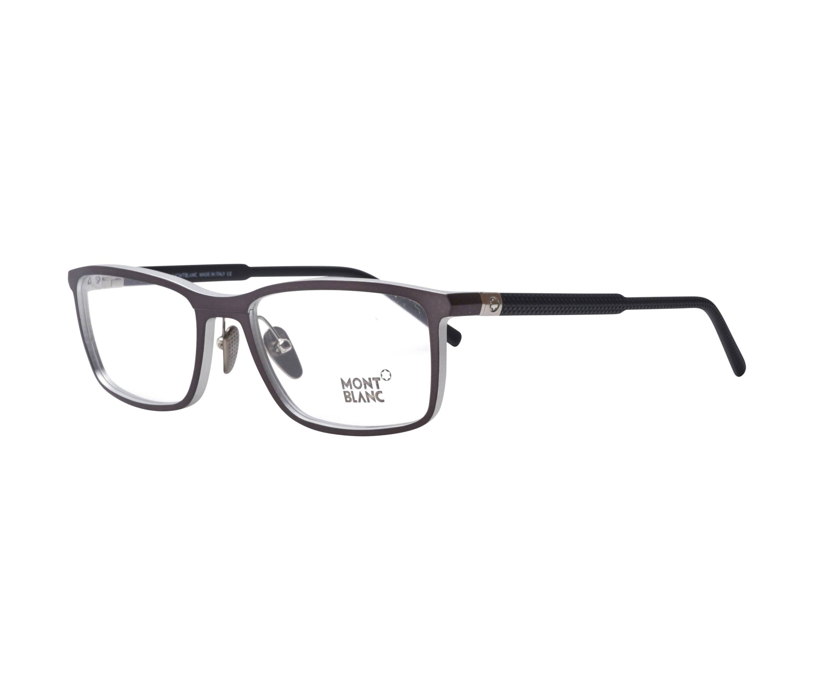 Lunettes de vue Mont Blanc MB-616 013 55 19 MarronArgent - 