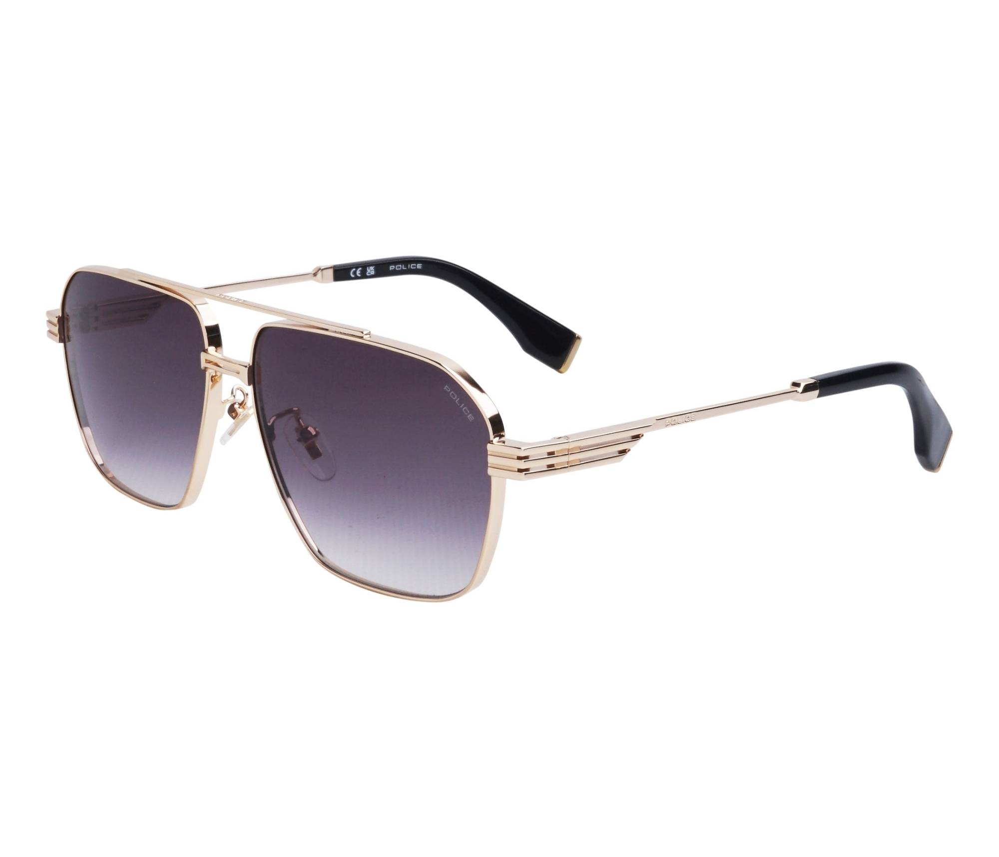 Lunettes de soleil Police SPLQ91 0300 60 14 Or - 