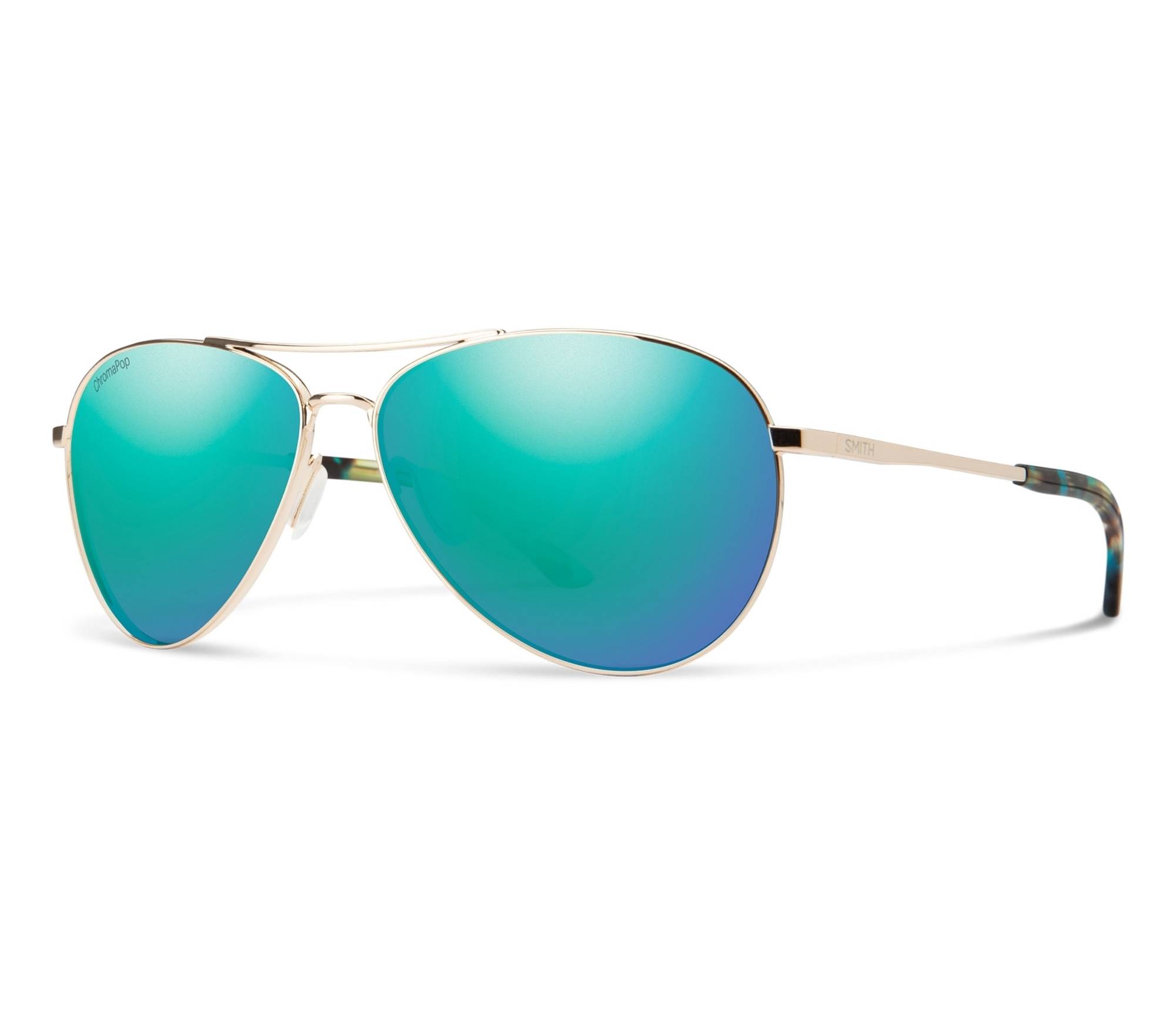 Lunettes de soleil Smith Optics LANGLEY-2 J5G/QG 61 13 Or - 