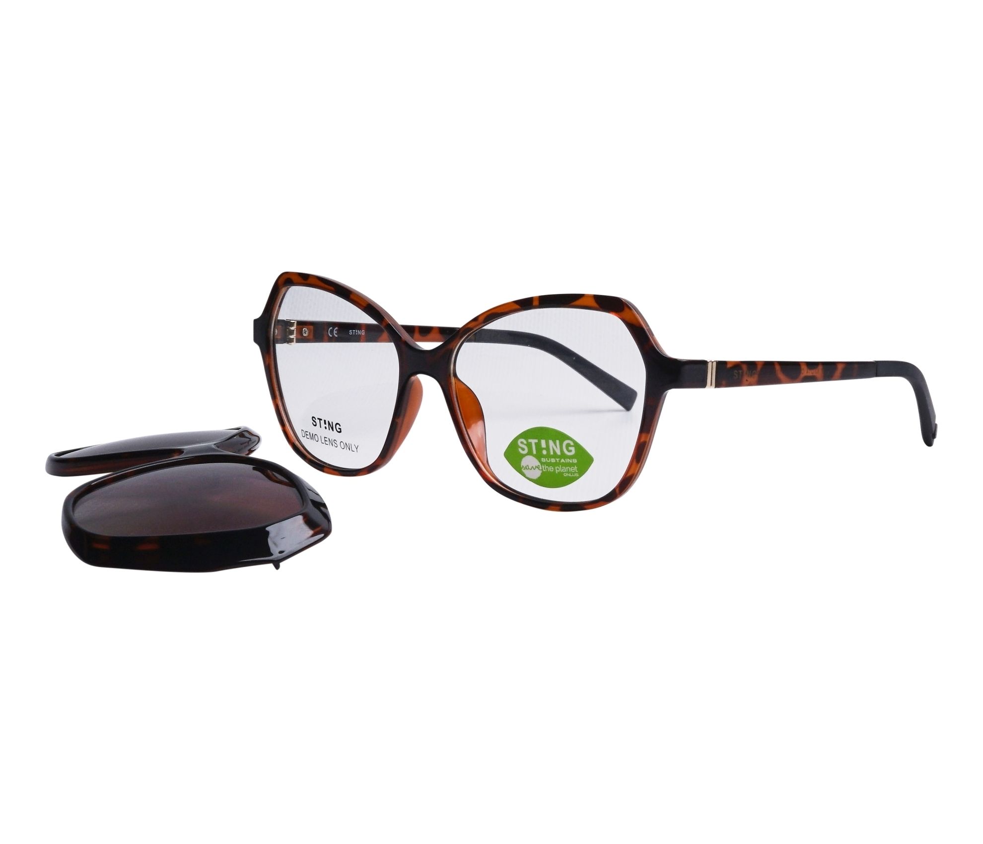 Lunettes de vue Sting SST377 AH9P 53 14 MarronNoir - 