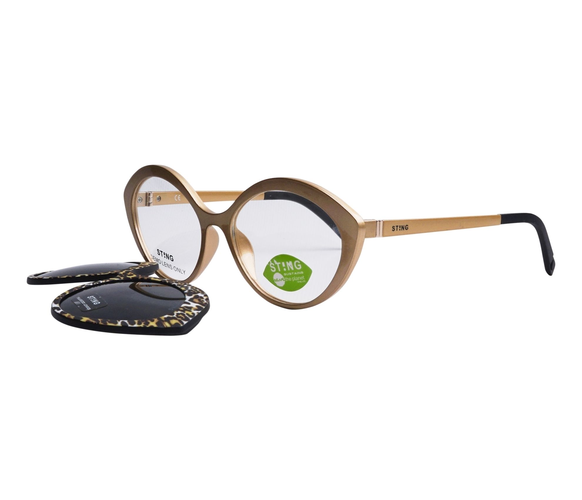 Lunettes de vue Sting SST378 1FRP 53 16 OrNoir - 
