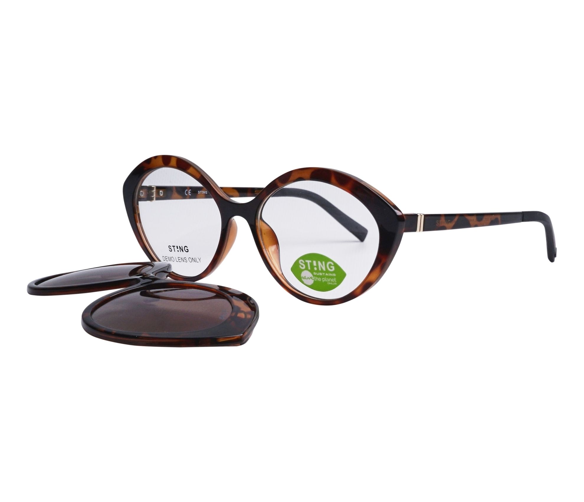 Lunettes de vue Sting SST378 AH9P 53 16 MarronNoir - 