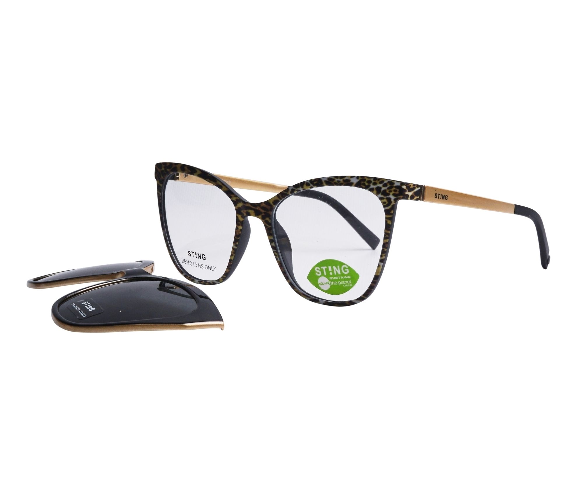 Lunettes de vue Sting SST380 ALFP 52 17 NoirOr - 