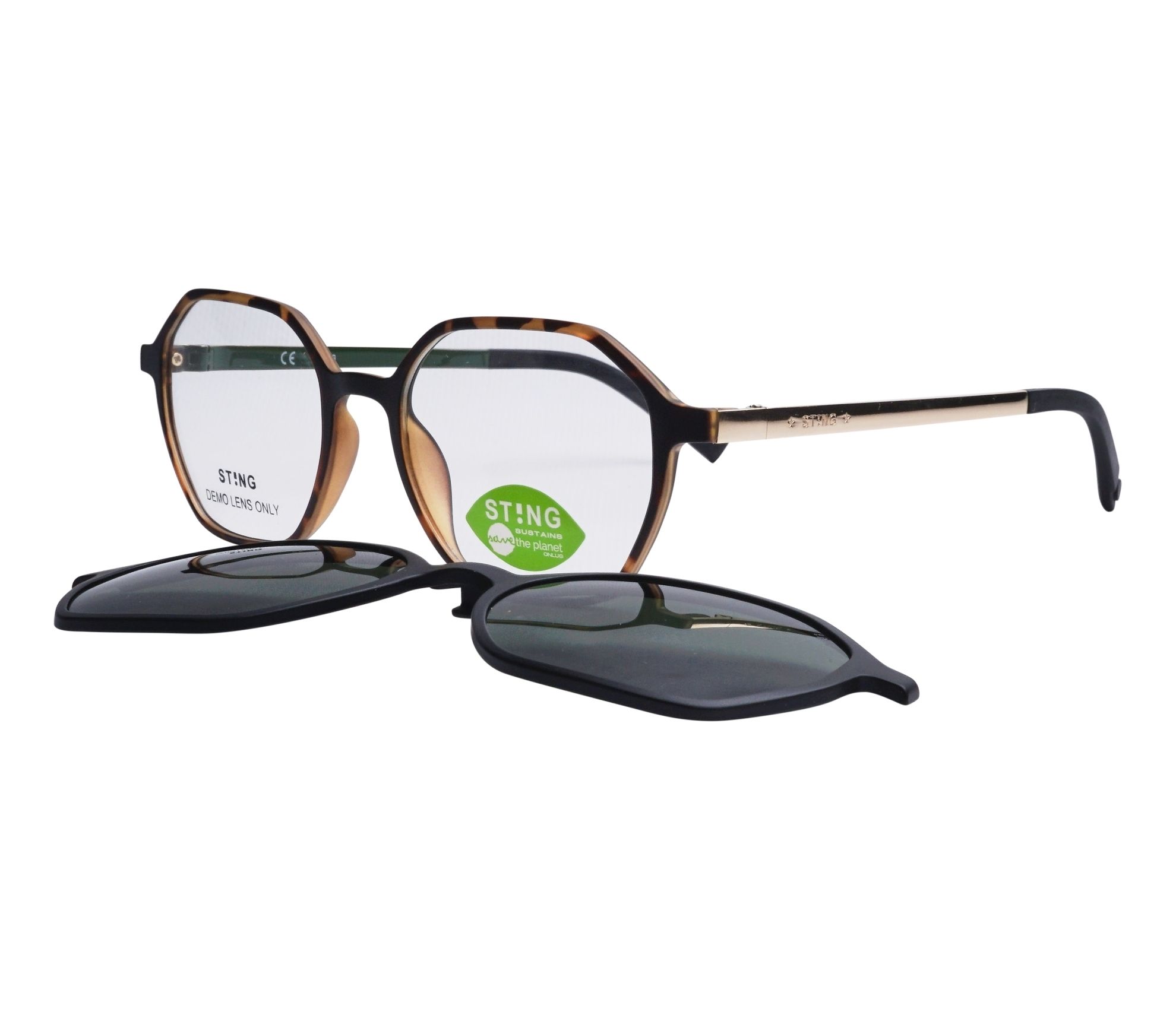 Lunettes de vue Sting SST413 878P 51 18 MarronOr - 