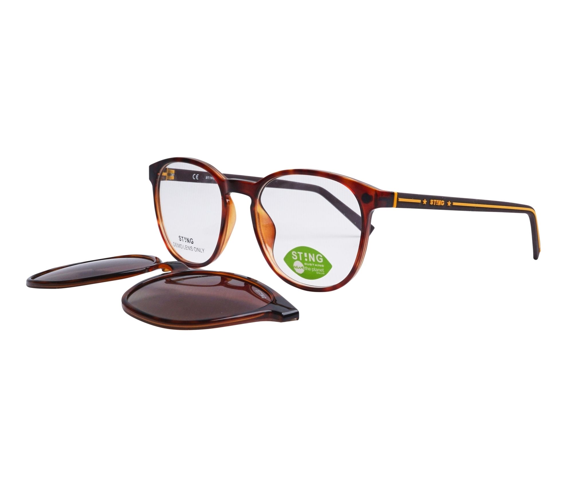 Lunettes de vue Sting SST455 AH9Z 52 19 HavaneMarron - 