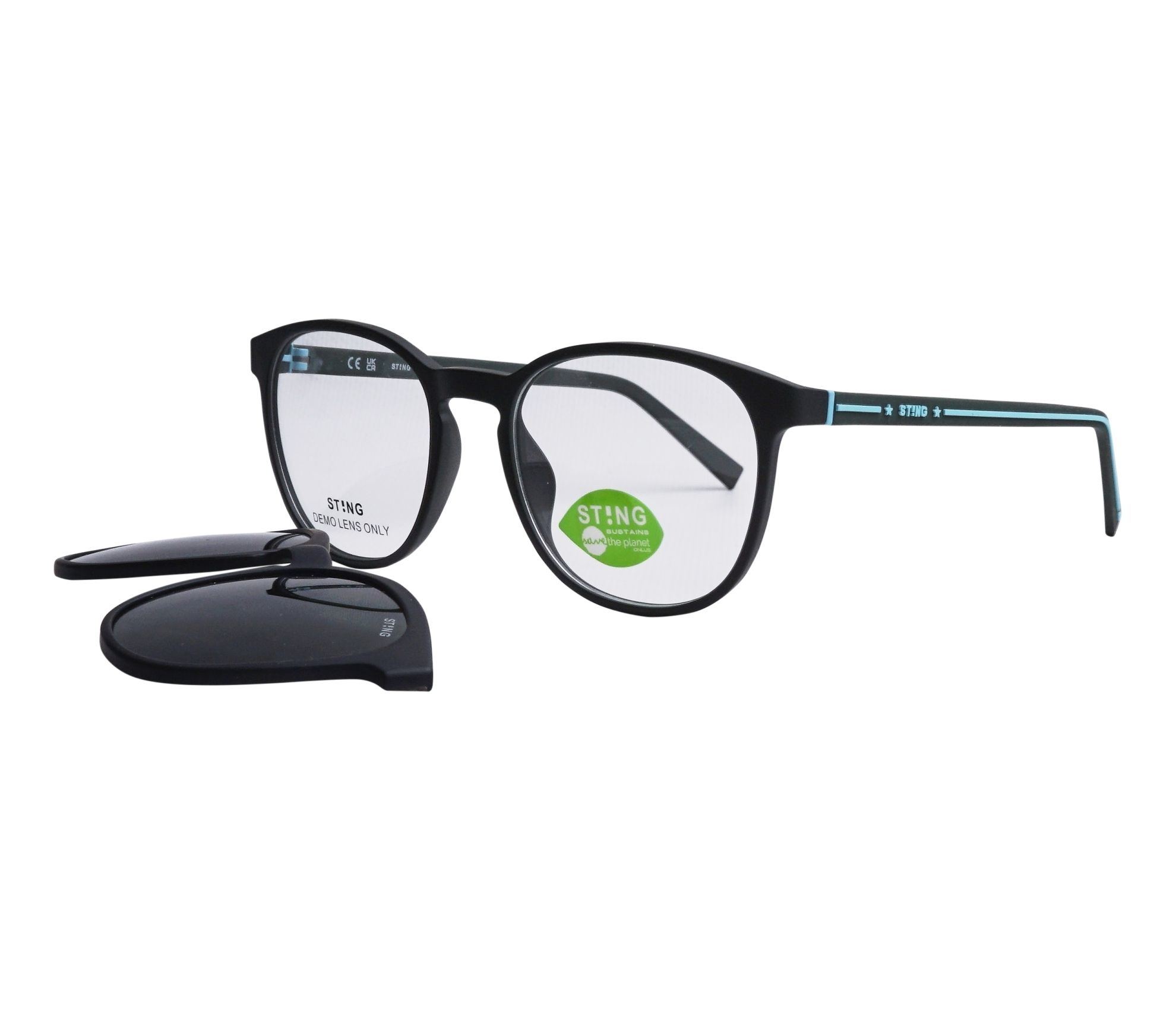 Lunettes de vue Sting SST455 G74P 52 19 KakiBleu - 