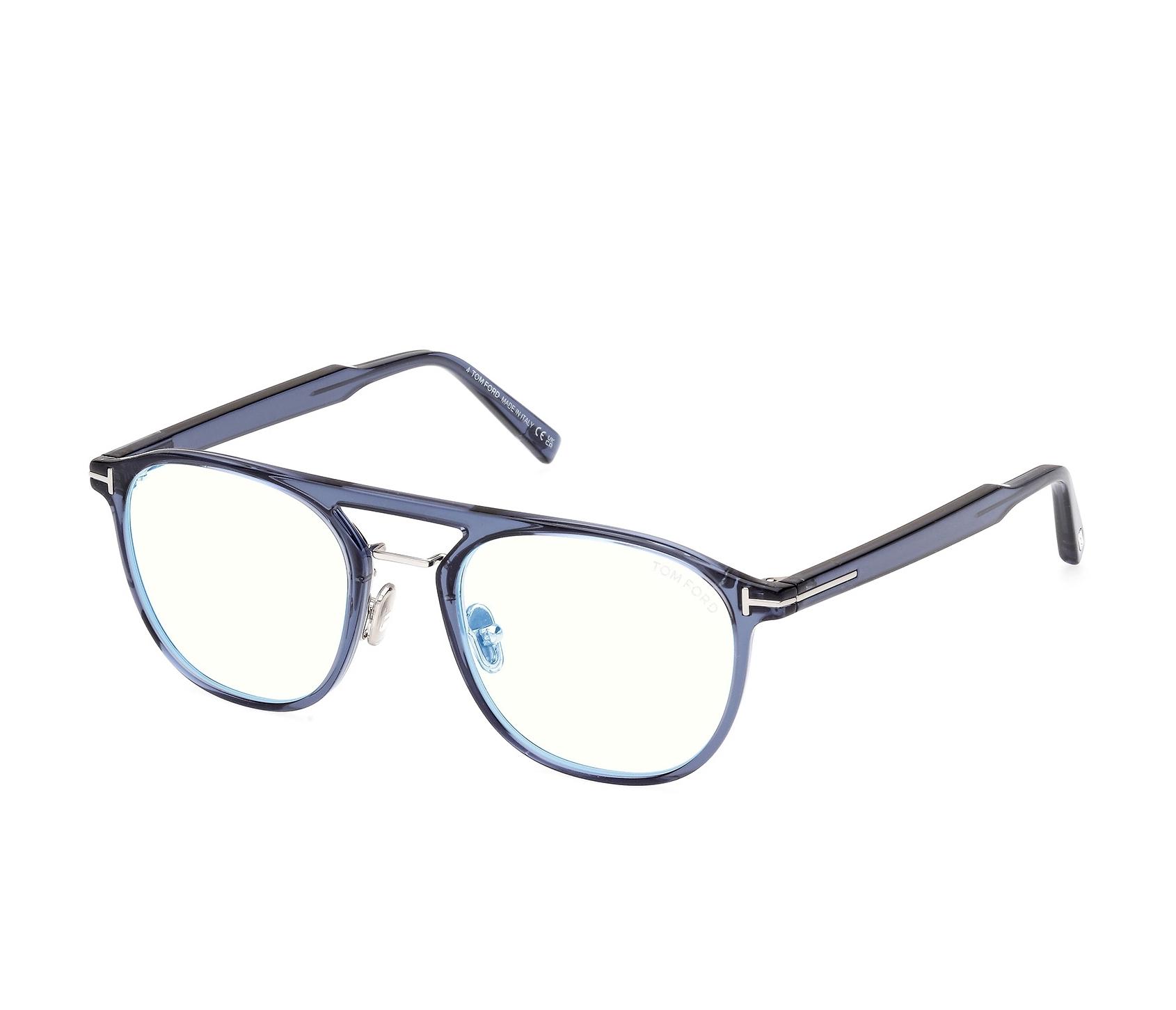 Lunettes de vue Tom Ford FT5982-B 090 52 20 BleuAcier - 