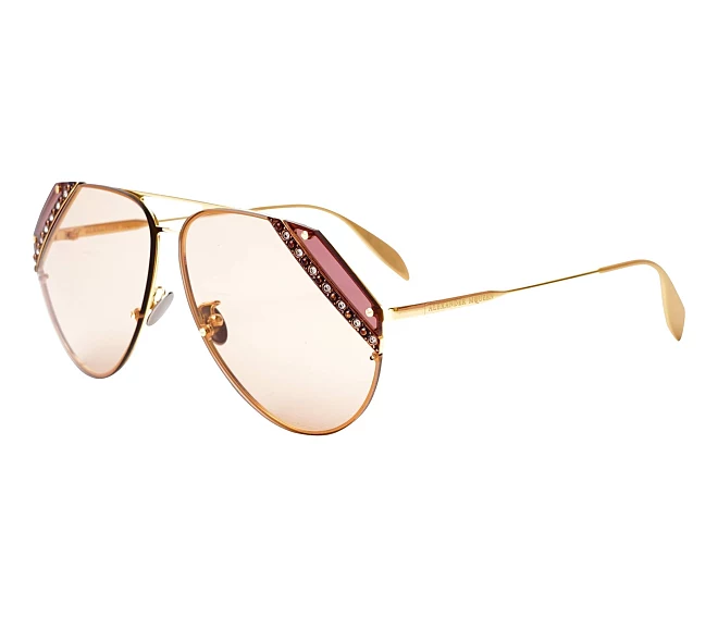 Lunettes de soleil Alexander McQueen AM-0117-S 001 65 10 Or