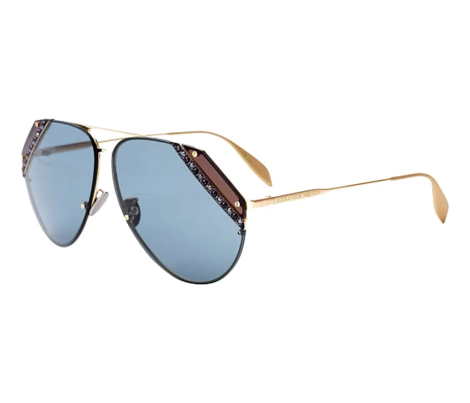 Lunettes de soleil Alexander McQueen AM-0117-S 003 65 10 Or