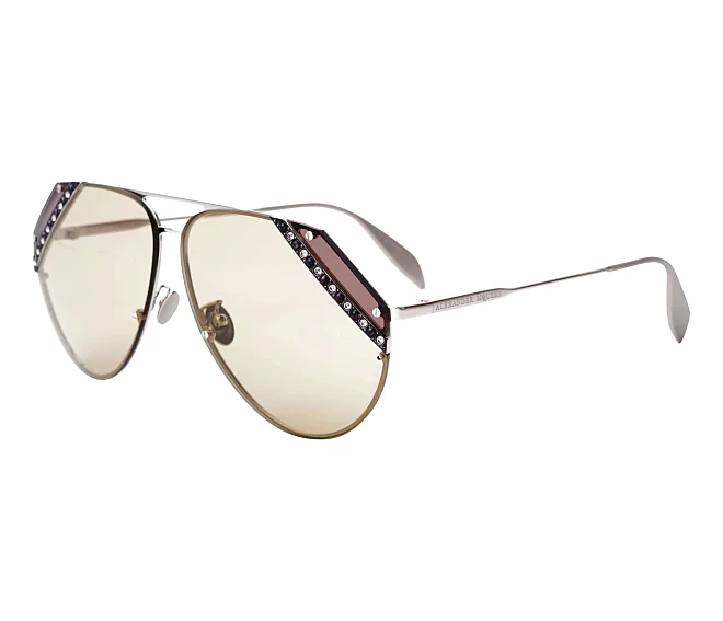 Lunettes de soleil Alexander McQueen AM-0117-S 004 65 10 Argent