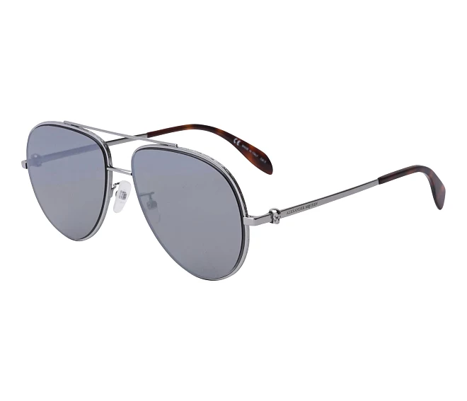 Lunettes de soleil Alexander McQueen AM-0172-S 002 60 15 Ruthénium