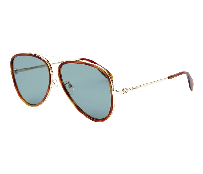 Lunettes de soleil Alexander McQueen AM-0173-S 004 61 14 OrHavane