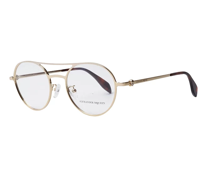 Lunettes de vue Alexander McQueen AM-0175-O 003 52 20 Or