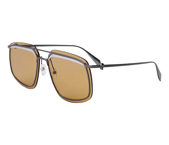 Lunettes de soleil Alexander McQueen AM-0221-SK 004 64 15 RuthéniumArgent
