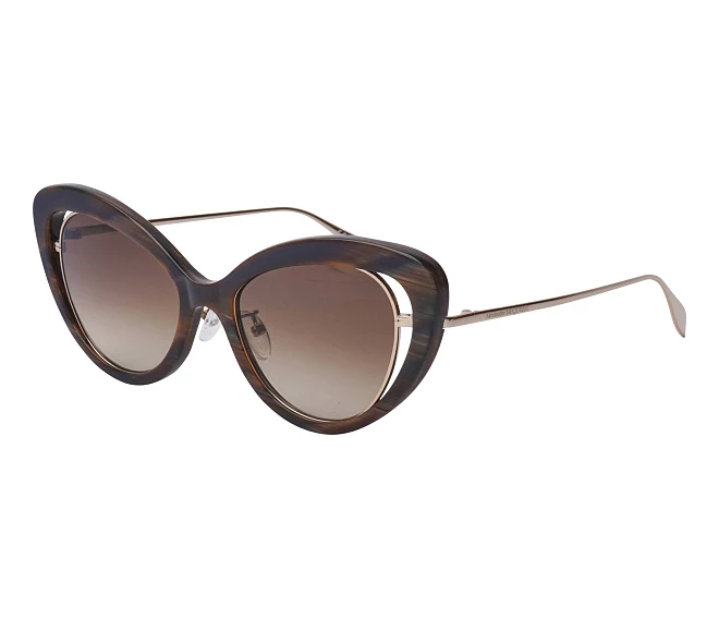 Lunettes de soleil Alexander McQueen AM-0223-S 003 53 19 MarronOr