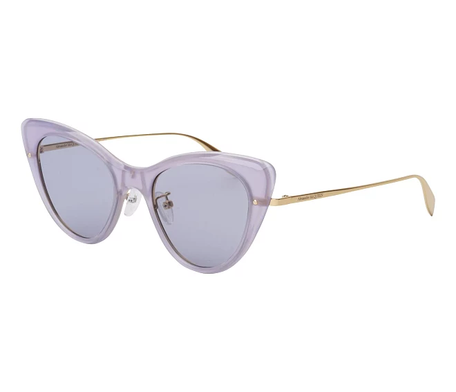Lunettes de soleil Alexander McQueen AM-0233-S 006 51 20 VioletRose doré
