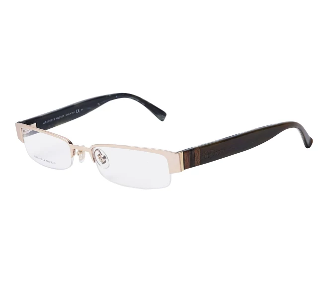 Lunettes de vue Alexander McQueen AMQ-4159 R2E 51 17 Or noyéKaki