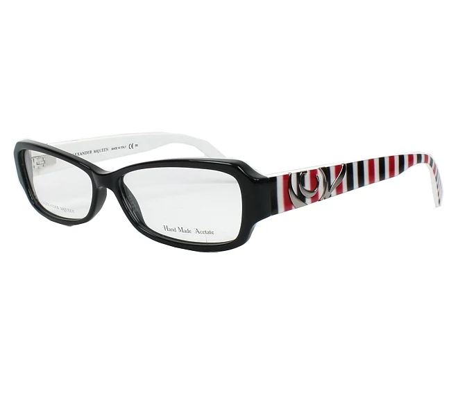 Lunettes de vue Alexander McQueen AMQ-4161 R3F 53 13 BleuRouge