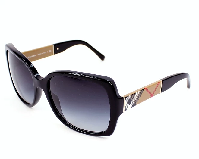Lunettes de soleil Burberry BE-4160 3433/8G 58 17 NoirCheck