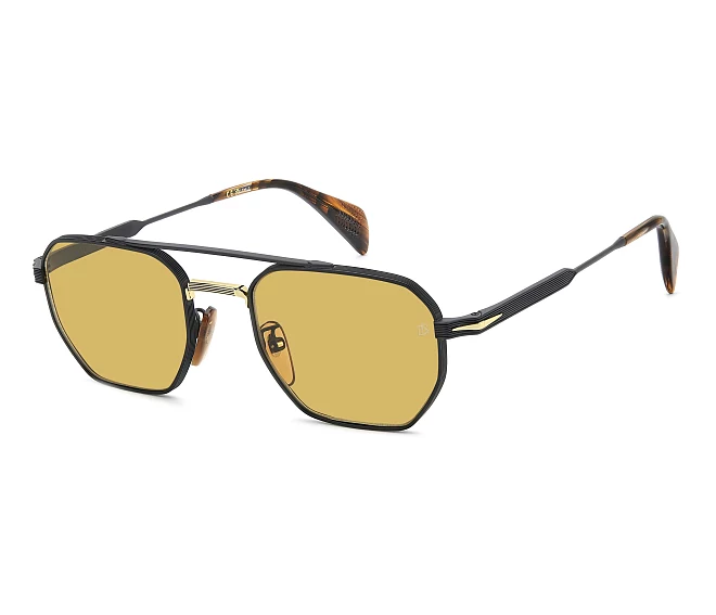 Lunettes de soleil David Beckham DB-1229-S I46/J9 52 21 NoirOr