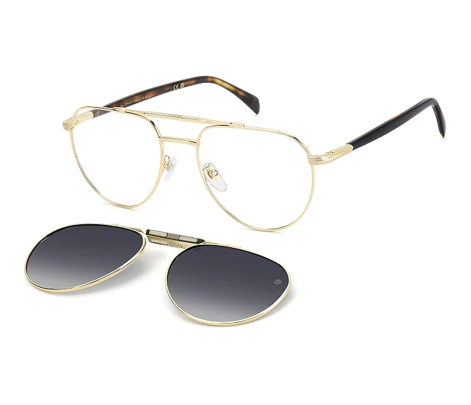 Lunettes de vue David Beckham DB-1238-C J5G/Z7 55 19 Or