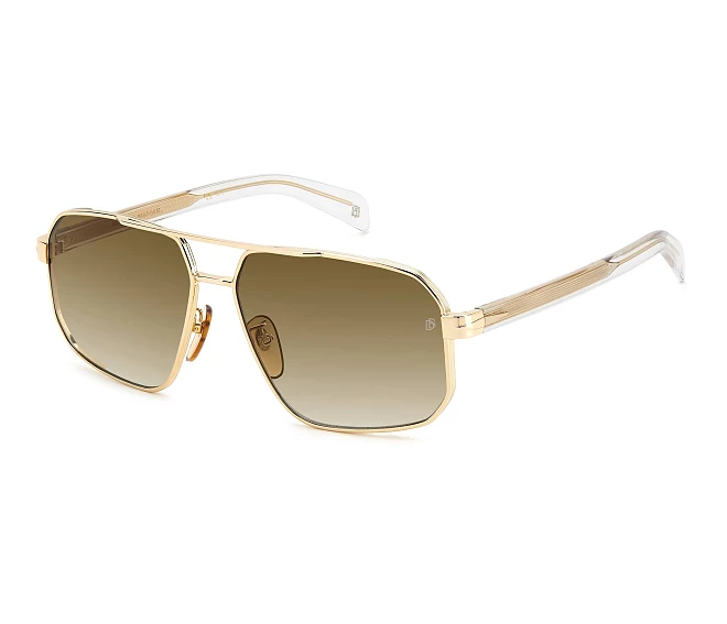 Lunettes de soleil David Beckham DB-7102-S LOJ/HA 61 14 Or
