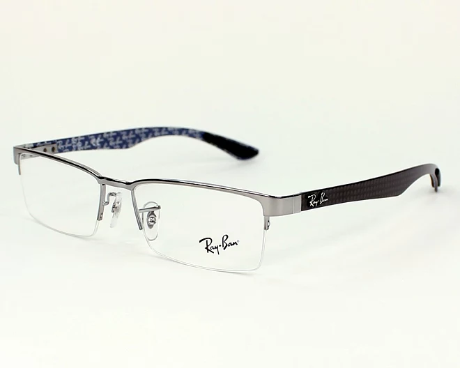 Lunettes de vue Ray-Ban RX-8412 2502 52 17 ArgentNoir